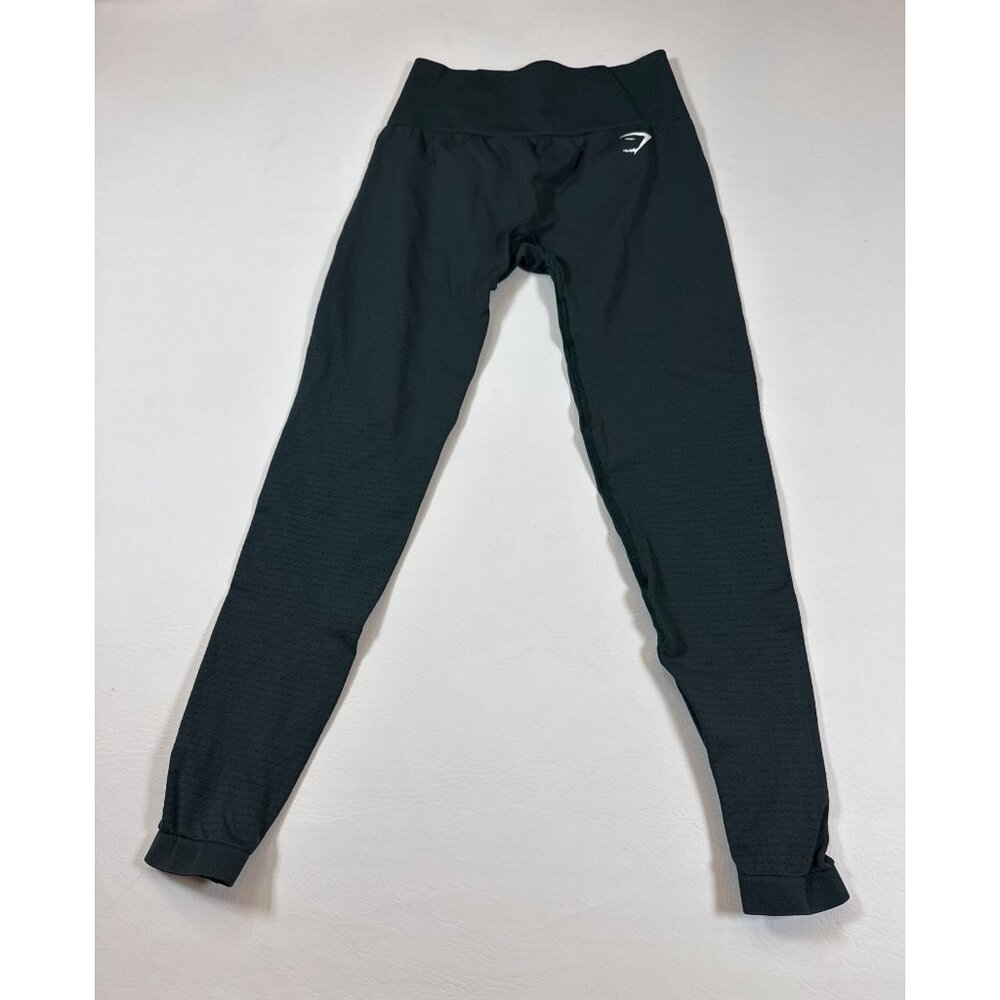 Gymshark dark green Seamless Womens Workout Leggings Size Small (GG383)